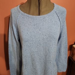Karen Scott Women's Curved-Hem Sweater Blue Size Medium